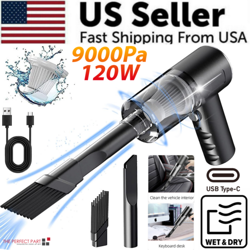 120W Cordless Handheld Mini Car Vacuum Cleaner