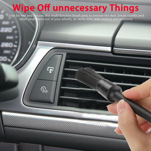 5-Piece Boar's Hair Auto Detailing Brush Set – For Vehicle Interior and Wheels