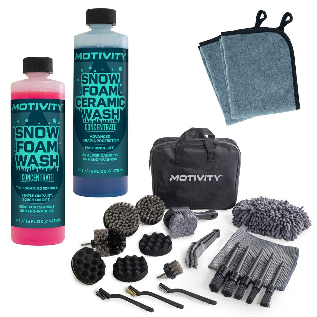 MOTIVITY Dual Car Wash Foam Kit – Snow Foam and Ceramic